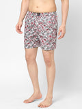 Men's Multicolor, 100% Cotton, Printed, Regular Fit, Inner Elastic, Mid-Rise, Boxers - Pack Of 2