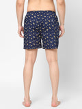 Men's Multicolor, 100% Cotton, Printed, Regular Fit, Inner Elastic, Mid-Rise, Boxers - Pack Of 2
