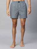 Men's Multicolor, 100% Cotton, Printed, Regular Fit, Inner Elastic, Mid-Rise, Boxers- Pack of 3