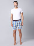 Men's Multicolor, 100% Cotton, Checks, Regular Fit, Outer Elastic, Mid-Rise, Boxers- Pack of 3