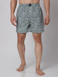 Men's Multicolor, 100% Cotton, Printed, Regular Fit, Inner Elastic, Mid-Rise, Boxers- Pack of 3