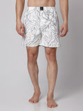 Men's Multicolor, 100% Cotton, Printed, Regular Fit, Inner Elastic, Mid-Rise, Boxers- Pack of 3