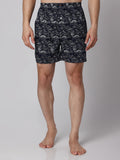 Men's Multicolor, 100% Cotton, Printed, Regular Fit, Inner Elastic, Mid-Rise, Boxers- Pack of 3