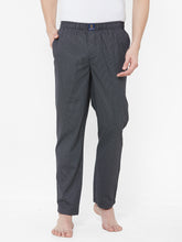 Men's Printeded, Black, 100% Cotton, Regular Fit, Elasticated, Waistband, Pyjama With Side Pockets