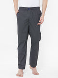 Men's Printeded, Black, 100% Cotton, Regular Fit, Elasticated, Waistband, Pyjama With Side Pockets