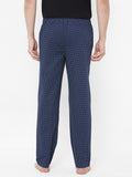 Men's Printeded, Navy, 100% Cotton, Regular Fit, Elasticated, Waistband, Pyjama With Side Pockets