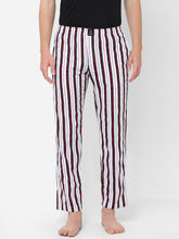 Men's Striped, Multicolor, Cotton, Regular Fit, Elasticated, Waistband, Pyjama With Side Pockets