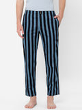 Men's Striped, Multicolor, Cotton, Regular Fit, Elasticated, Waistband, Pyjama  With Side Pockets