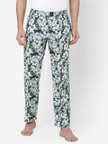 Men's Floral Print, Multicolor, Cotton, Regular Fit, Elasticated, Waistband, Pyjama With Side Pockets