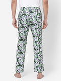 Men's Floral Print, Multicolor, Cotton, Regular Fit, Elasticated, Waistband, Pyjama With Side Pockets