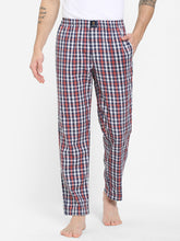 Men's Checkered, Multicolor, Cotton, Regular Fit, Elasticated, Waistband, Pyjama With Side Pockets