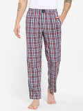 Men's Checkered, Multicolor, Cotton, Regular Fit, Elasticated, Waistband, Pyjama With Side Pockets