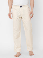 Women's Printed, Beige, Cotton, Regular Fit, Elasticated, Waistband, Pyjama With Side Pockets