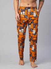 Men's Printed, Multicolor, Cotton, Regular Fit, Elasticated, Waistband, Pyjama With Side Pockets