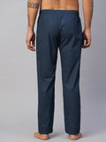 Men's Printed, Blue, Cotton, Regular Fit, Elasticated, Waistband, Pyjama  With Side Pockets
