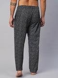 Men's Printed, Black, Cotton, Regular Fit, Elasticated, Waistband, Pyjama  With Side Pockets