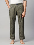 Men's Printed, Olive, Cotton, Regular Fit, Elasticated, Waistband, Pyjama With Side Pockets