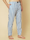 Urban Scottish Men Striped Lightweight Digital Print Pyjama