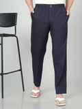 Men's Cotton Black Pyjama Regular Fit with Side Pockets