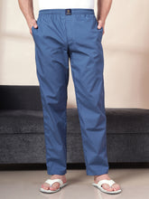Men's Cotton Navy Pyjama Regular Fit with Side Pockets