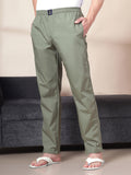 Men's Cotton Olive Pyjama Regular Fit with Side Pockets