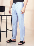 Men's Cotton Blue Pyjama Regular Fit with Side Pockets
