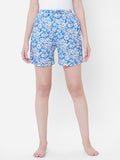 Women's Multicolor, 100% Cotton, Printed, Regular Fit, Inner Elastic, Mid-Rise, Lounge Shorts - Pack Of 2