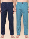 Men's Lounge Pants - 2-Pack, 100% Cotton, Side Pockets