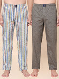Men's Lounge Pants - 2-Pack, 100% Cotton, Side Pockets
