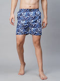 Men's Multicolor, 100% Cotton, Printed, Regular Fit, Inner Elastic, Mid-Rise, Boxers- Pack of 3