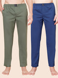Men's Lounge Pants - 2-Pack, 100% Cotton, Side Pockets