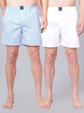 Men’s 100% Cotton Solid Boxers Shorts With Side Pockets (Pack of 2)