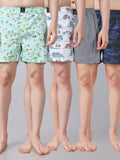 Men Pack Of 4 Printed Pure Cotton Boxers