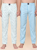 Men's Lounge Pants - 2-Pack, 100% Cotton, Side Pockets