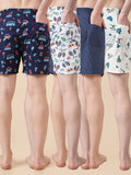 Men Pack Of 4 Printed Pure Cotton Boxers