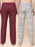 Men's Lounge Pants - 2-Pack, 100% Cotton, Side Pockets