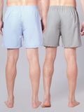 Men’s 100% Cotton Solid Boxers Shorts With Side Pockets (Pack of 2)