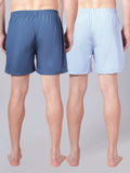 Men’s 100% Cotton Solid Boxers Shorts With Side Pockets (Pack of 2)