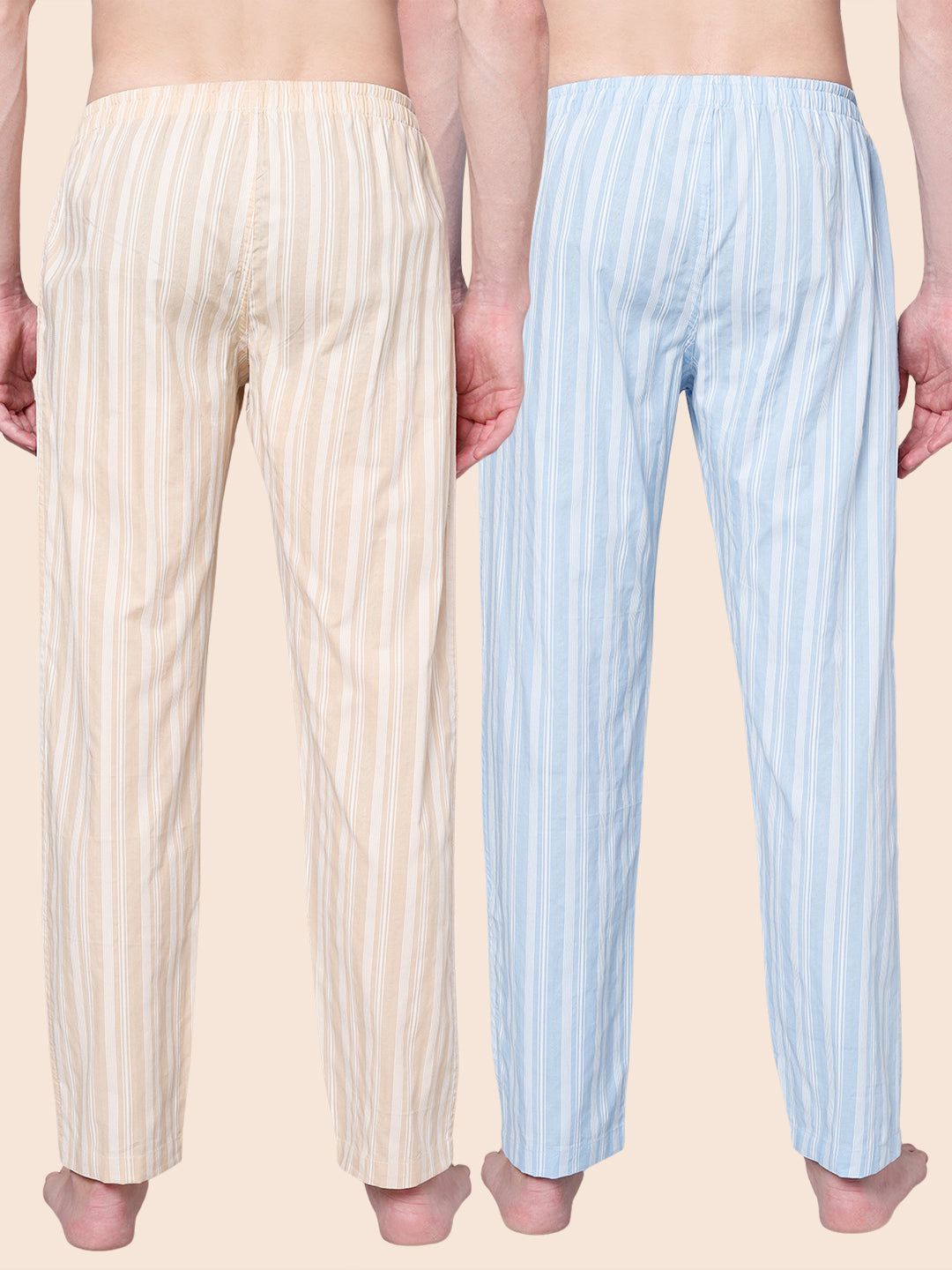 Men's Lounge Pants - 2-Pack, 100% Cotton, Side Pockets