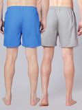Men’s 100% Cotton Solid Boxers Shorts With Side Pockets (Pack of 2)