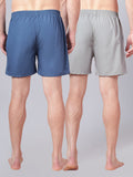 Men’s 100% Cotton Solid Boxers Shorts With Side Pockets (Pack of 2)