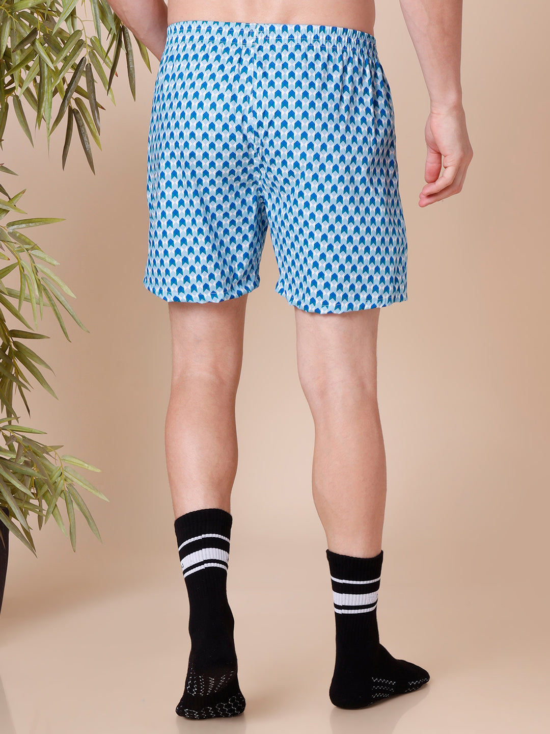Men's Multicolor, 100% Cotton, printed, Regular Fit,  Inner Elastic, Mid-Rise, Boxers- Pack of 3