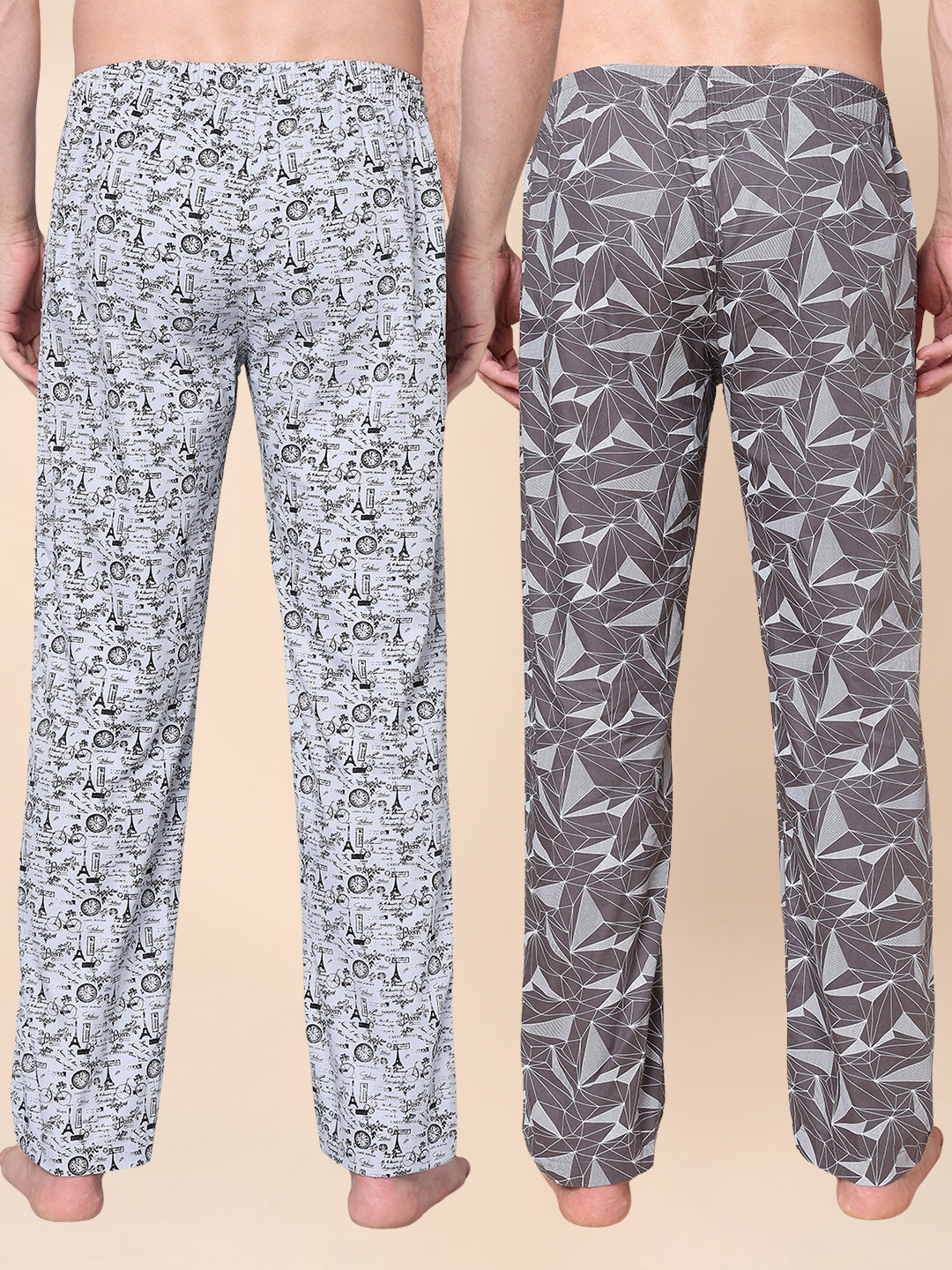 Men's Lounge Pants - 2-Pack, 100% Cotton, Side Pockets