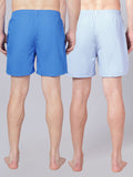 Men’s 100% Cotton Solid Boxers Shorts With Side Pockets (Pack of 2)
