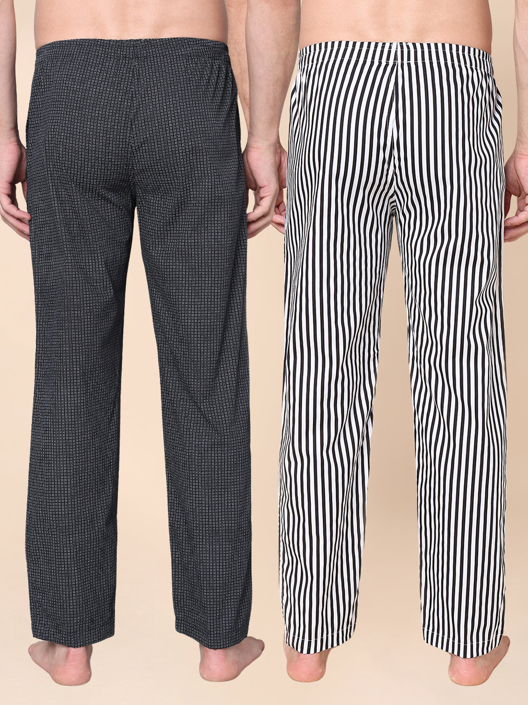 Men's Lounge Pants - 2-Pack, 100% Cotton, Side Pockets