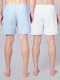 Men’s 100% Cotton Solid Boxers Shorts With Side Pockets (Pack of 2)