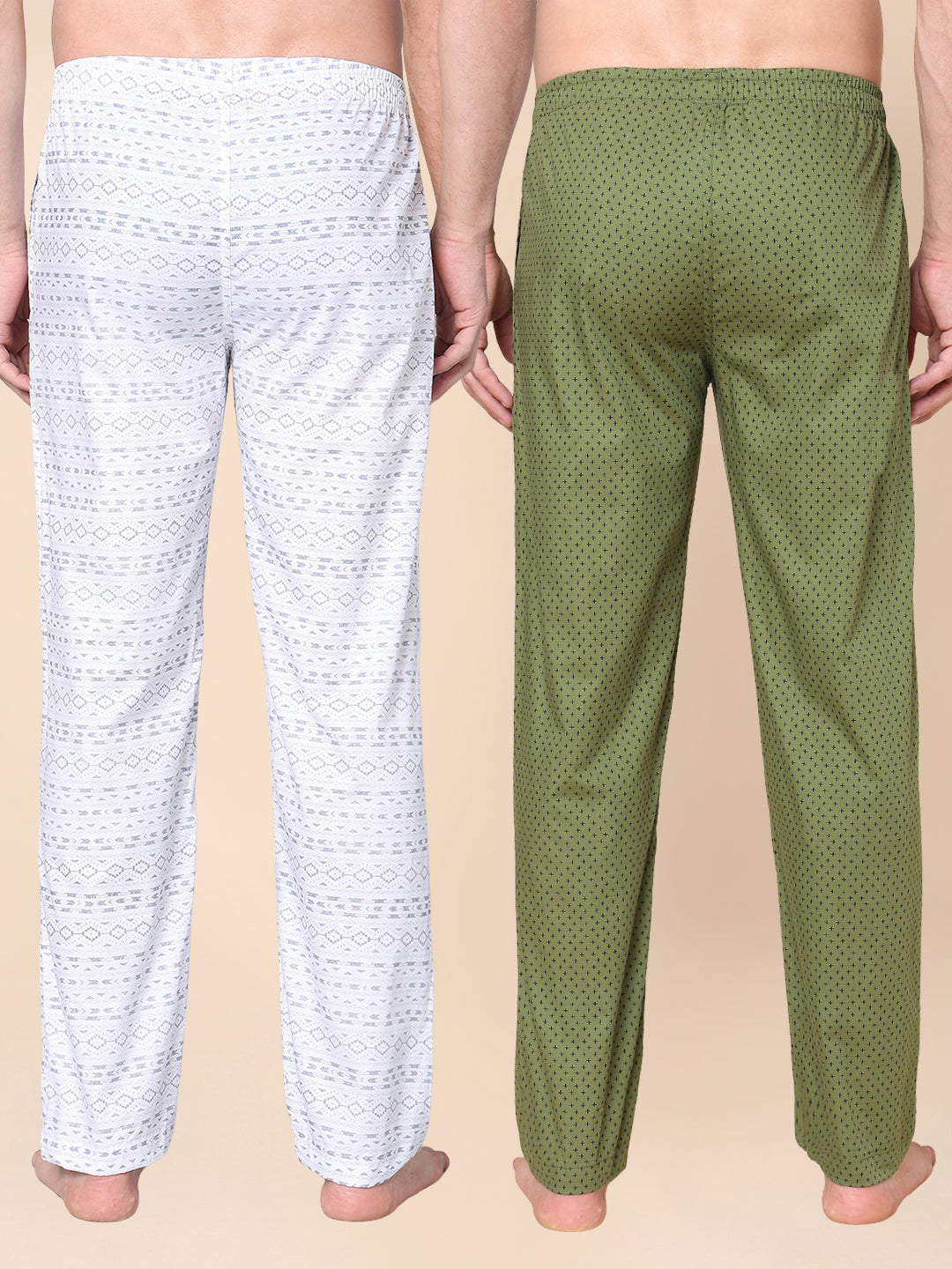 Men's Lounge Pants - 2-Pack, 100% Cotton, Side Pockets