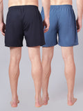Men’s 100% Cotton Solid Boxers Shorts With Side Pockets (Pack of 2)