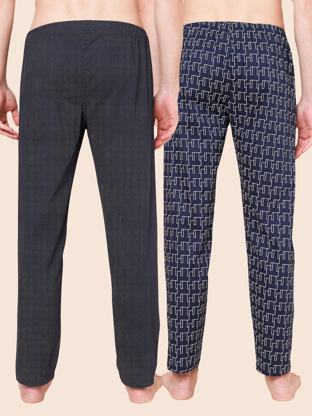Men's Lounge Pants - 2-Pack, 100% Cotton, Side Pockets