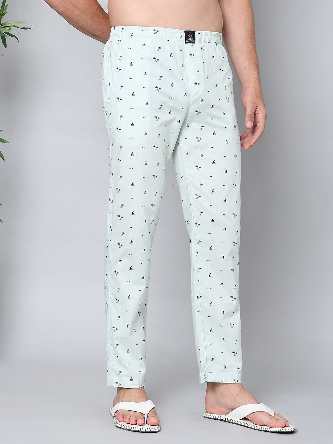 Men's Lounge Pants - 2-Pack, 100% Cotton, Side Pockets